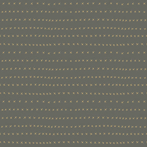 Henry Glass Fabric 3214-77 DK BLUE, from Down Tinsel Lane Collection by Anni Downs
