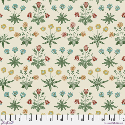 Fabric Daisy - Multi from EMERY WALKER Collection, Original Morris & Co for Free Spirit, PWWM100.MULTI