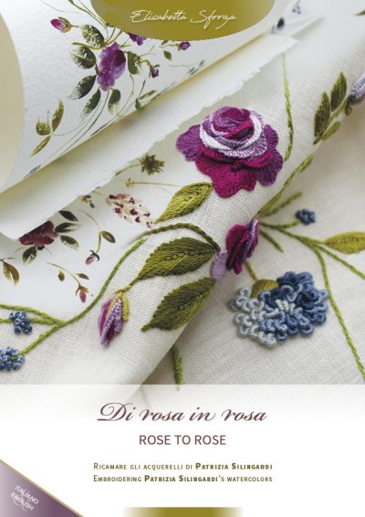 Rose by Rose / Di Rosa in Rosa Embroidery Book by Elisabetta Sforza from Italy