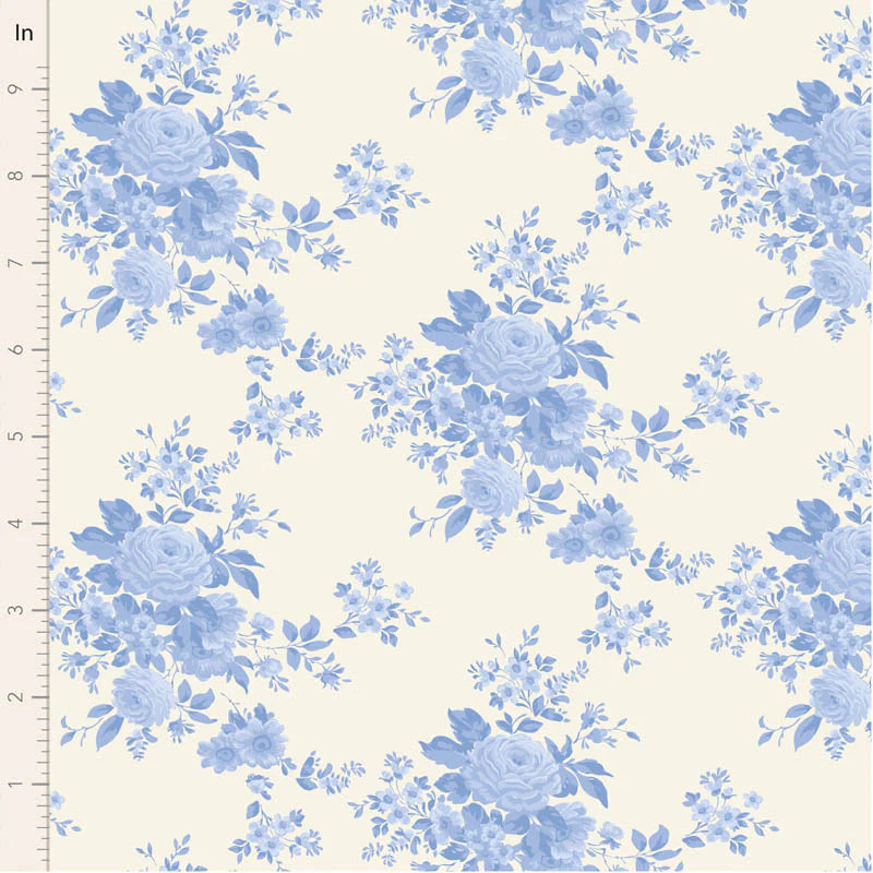 SOMETHING BLUE Collection by TILDA, Fabric CAROL PALE BLUE, TIL100664