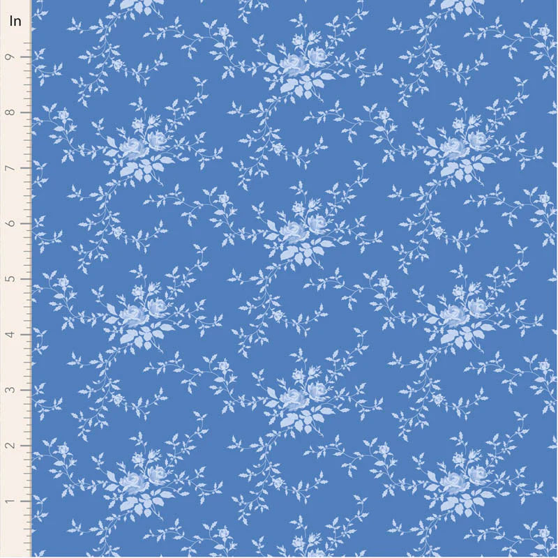SOMETHING BLUE Collection by TILDA, Fabric NOEL CORNFLOWER, TIL100671