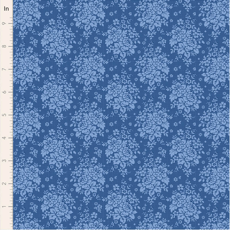 SOMETHING BLUE Collection by TILDA, Fabric PICKNIC DENIM, TIL100676
