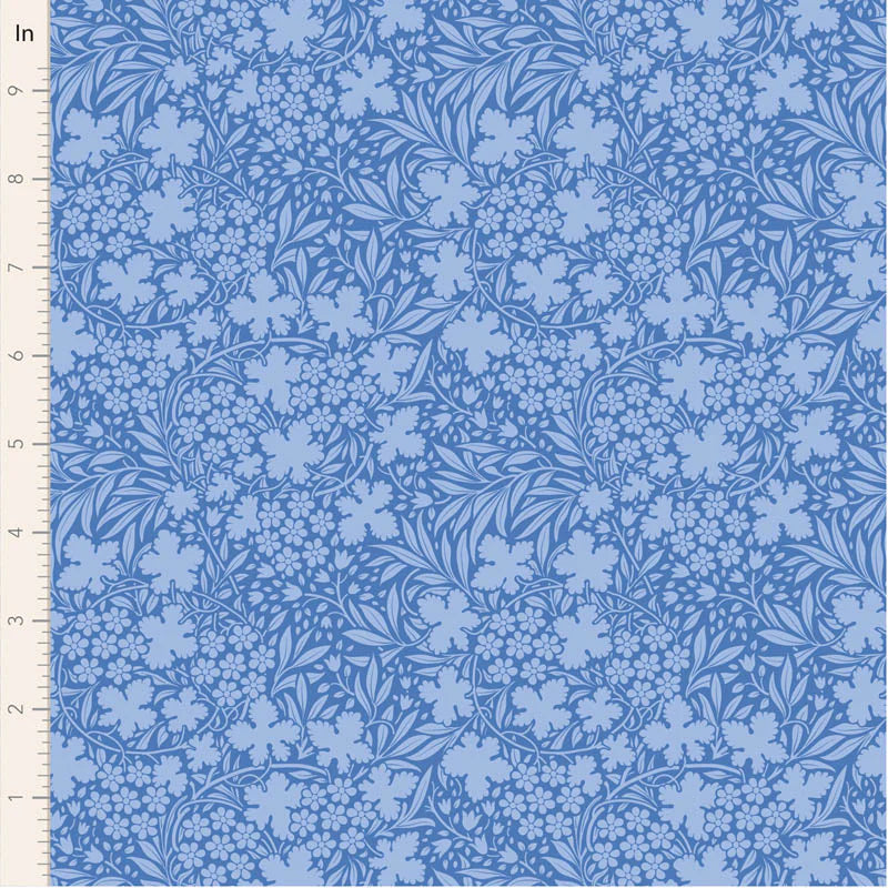 SOMETHING BLUE Collection by TILDA, Fabric BUSHBLOOM CORNFLOWER, TIL100678