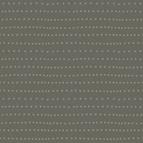 Henry Glass Fabric 3214-77 DK BLUE, from Down Tinsel Lane Collection by Anni Downs