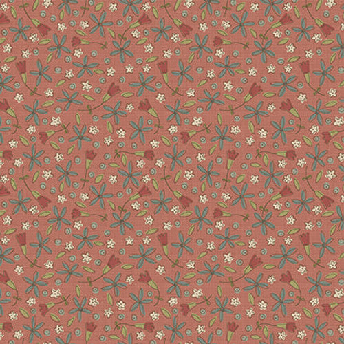 Henry Glass Fabric 3216-88 RED, from Down Tinsel Lane Collection by Anni Downs