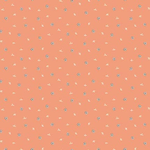 Henry Glass Fabric SEEDLING 3321-35 ORANGE, from Simply Be Collection by Anni Downs