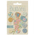 Fabric Covered Buttons, 8 pieces BLUE/YELLOW, 0.63" diameter each from Tilda, SONGBIRD Collection, TIL400075