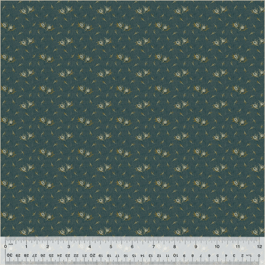 Fabric FLOWER BUD NAVY from GARDEN TALE Collection by Jeanne Horton 51192A-7