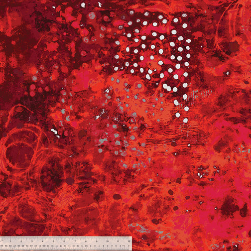 Spotted Graffiti THIMBLEBERRY Quilting Fabric from Marcia Derse for Windham Fabrics, 52814D-8