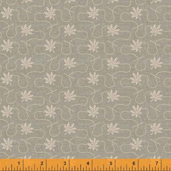 Quilting Fabric DILLYDALLY from Traveler Collection by Jeanne Horton. 52914-9 Fog