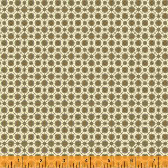 Quilting Fabric ROUNDABOUT from Traveler Collection by Jeanne Horton. 52915-8 Beechnut