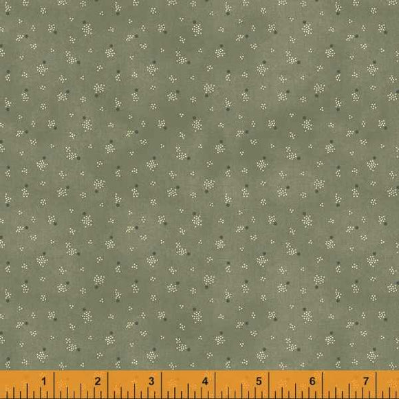 Quilting Fabric DOTTING from Traveler Collection by Jeanne Horton. 52917-11 Moss