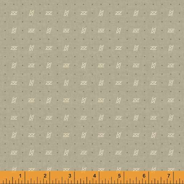 Quilting Fabric TREAD from Traveler Collection by Jeanne Horton. 52918-13 Earth