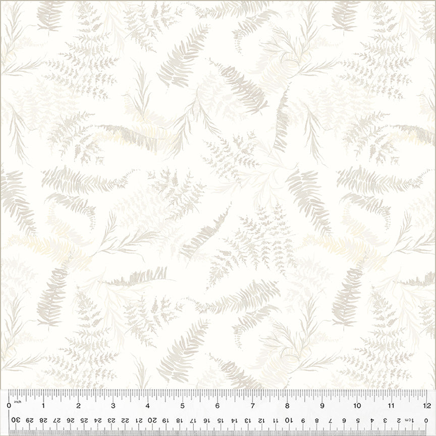 Cotton Fabric, FERN IVORY, 53786D-2, Perennial Collection by Kelly Ventura for Windham Fabrics