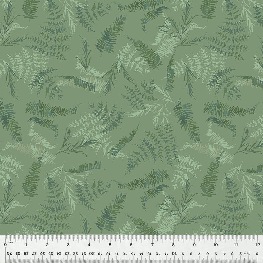 Cotton Fabric, FERN HEDGE, 53786D-7, Perennial Collection by Kelly Ventura for Windham Fabrics