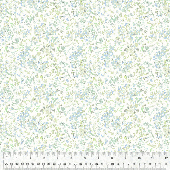 Cotton Fabric, WILDFLOWER, BABY'S BREATH, 53808-12, FLORET Collection by Kelly Ventura for Windham Fabrics