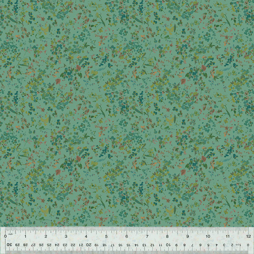 Cotton Fabric, WILDFLOWER, FOLIAGE, 53808-14, FLORET Collection by Kelly Ventura for Windham Fabrics