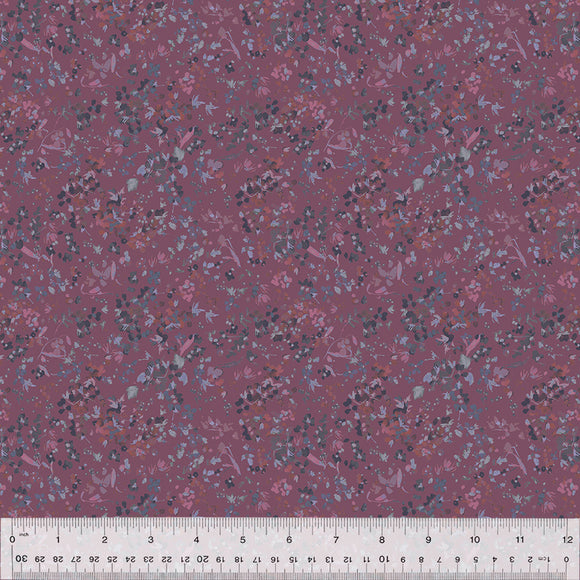 Cotton Fabric, WILDFLOWER, PANSY, 53808-2, FLORET Collection by Kelly Ventura for Windham Fabrics