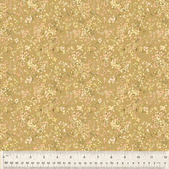 Cotton Fabric, WILDFLOWER, CHAMOMILE, 53808-8, FLORET Collection by Kelly Ventura for Windham Fabrics