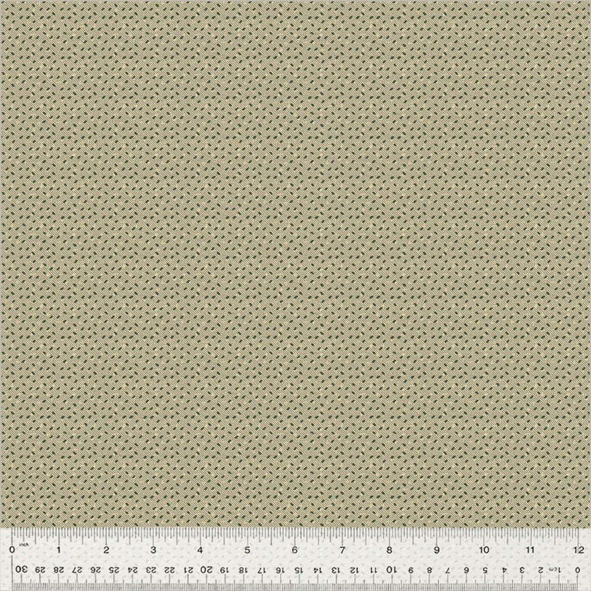 Fabric DITSY DASH OAT BRAN from GARDEN TALE Collection by Jeanne Horton 53827-11