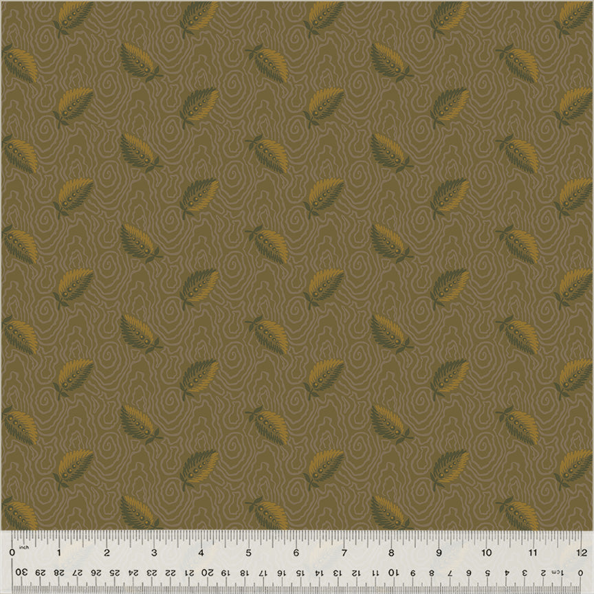 Fabric FLOATING LEAF TEDDY from GARDEN TALE Collection by Jeanne Horton 53828-20