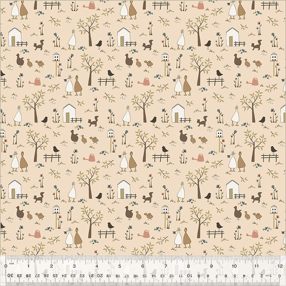 Petite Jeanne Collection, PRAIRIE WALK BLUSH Quilting Fabric from L'Atelier Perdu for Windham Fabrics, 53942-4