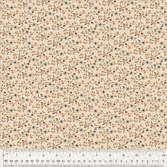 Petite Jeanne Collection, WILD FLOWERS BLUSH Quilting Fabric from L'Atelier Perdu for Windham Fabrics, 53943-4