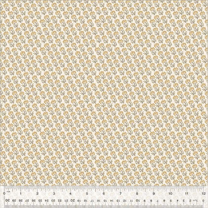 Petite Jeanne Collection, DAPPLED LIGHT IVORY Quilting Fabric from L'Atelier Perdu for Windham Fabrics, 53944-1