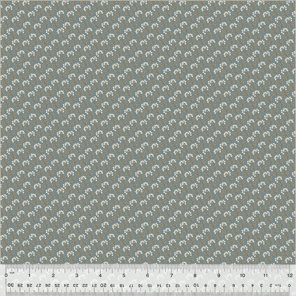 Petite Jeanne Collection, DAPPLED LIGHT DENIM Quilting Fabric from L'Atelier Perdu for Windham Fabrics, 53944-2