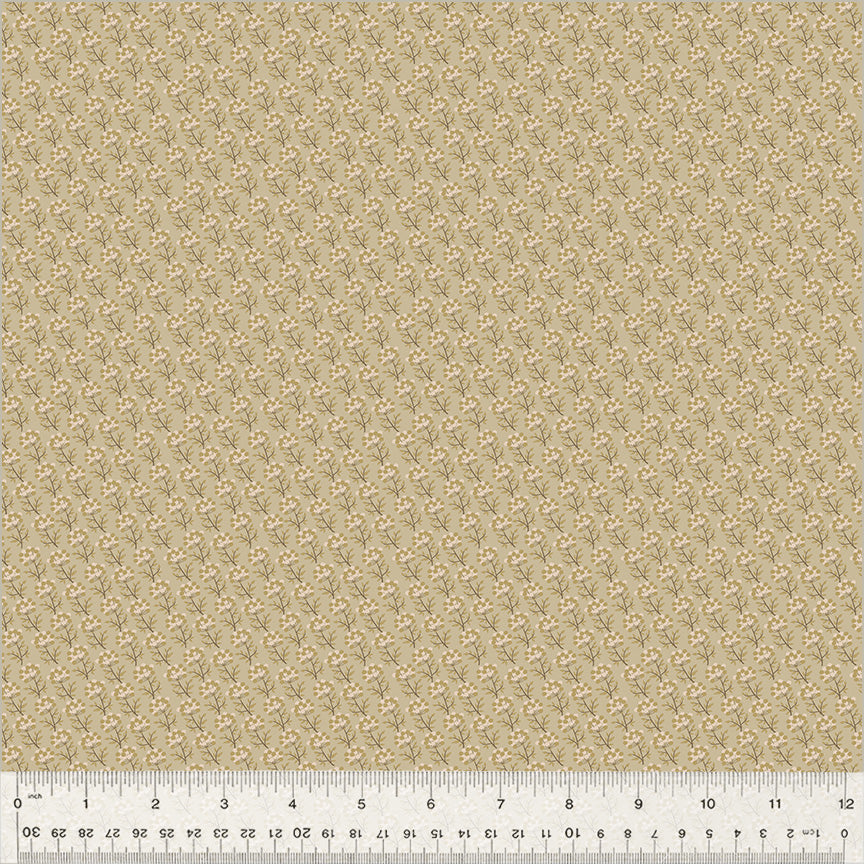 Petite Jeanne Collection, DAPPLED LIGHT TAUPE Quilting Fabric from L'Atelier Perdu for Windham Fabrics, 53944-3