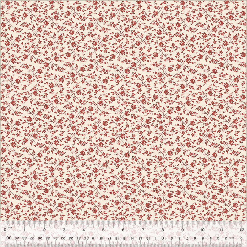 Petite Jeanne Collection, BLOOM AWAY IVORY Quilting Fabric from L'Atelier Perdu for Windham Fabrics, 53945-1