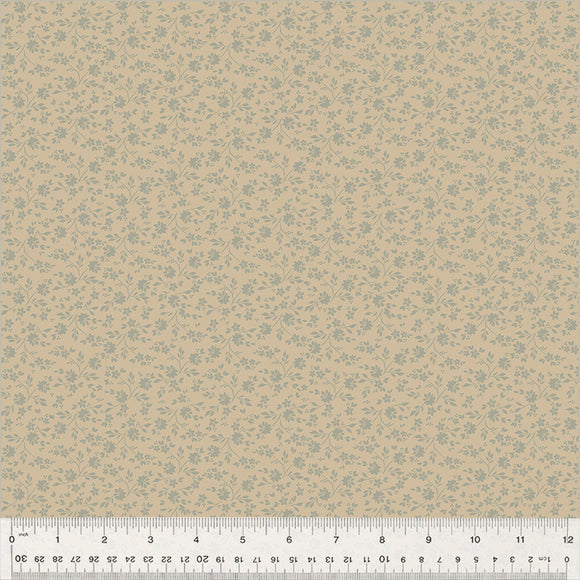 Petite Jeanne Collection, BLOOM AWAY TAUPE Quilting Fabric from L'Atelier Perdu for Windham Fabrics, 53945-3