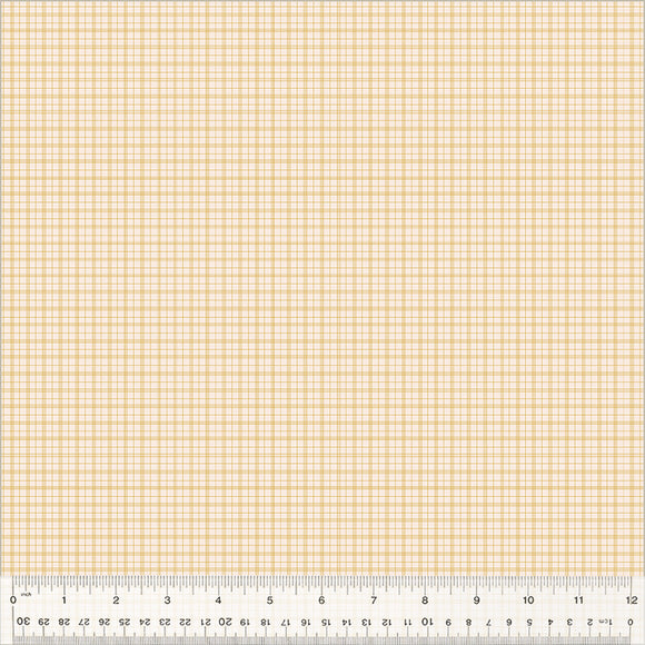 Petite Jeanne Collection, SWEET PLAID IVORY Quilting Fabric from L'Atelier Perdu for Windham Fabrics, 53948-1