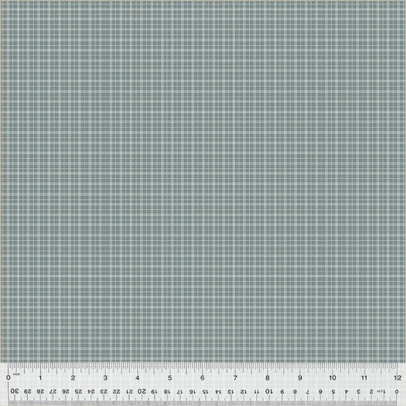 Petite Jeanne Collection, SWEET PLAID DENIM Quilting Fabric from L'Atelier Perdu for Windham Fabrics, 53948-2