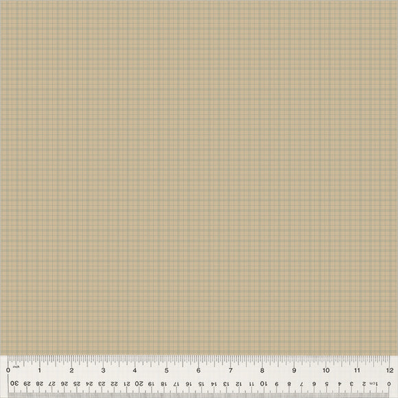 Petite Jeanne Collection, SWEET PLAID TAUPE Quilting Fabric from L'Atelier Perdu for Windham Fabrics, 53948-3
