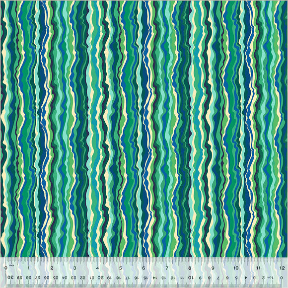 Cotton Fabric SHIMMER JADE from BOTANICA Collection, Windham Fabrics, 54018-10