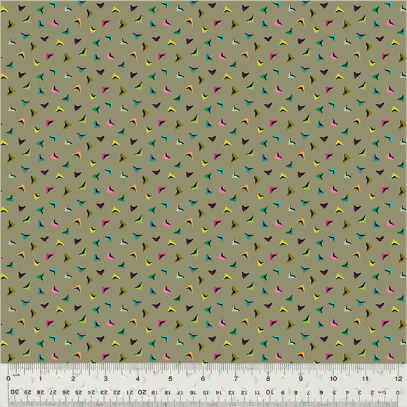 Cotton Fabric FLUTTER MUSHROOM from BOTANICA Collection, Windham Fabrics, 54019-2