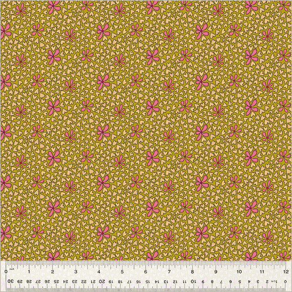 Cotton Fabric 54304D-7 DAZZLE Mustard from Twilight Collection by Sally Kelly for Windham Fabrics