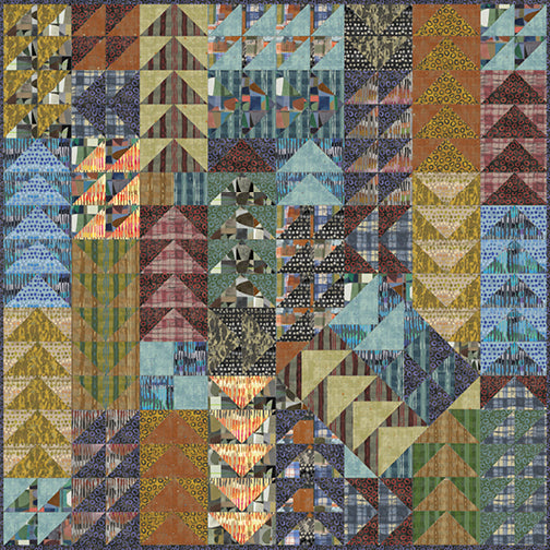 QUILT KIT, UP COUNTRY, by BEYOND THE REEF For Windham Fabrics, 54749QK-X Multi