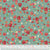 Cotton Fabric Strawberries 54772D-5 Teal, FOREST FRUITS Collection from Betsy Olmsted for Windham