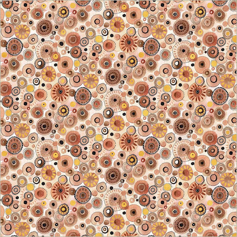 Fabric DOTTY, Fire Opal, from FLORA and FORM Collection by Essoldo Designs for Windham, 54781DM-2