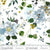 Cotton Fabric PEONY GARDEN 54872D-4 White, Bloomfield Collection by Kelly Ventura for Windham