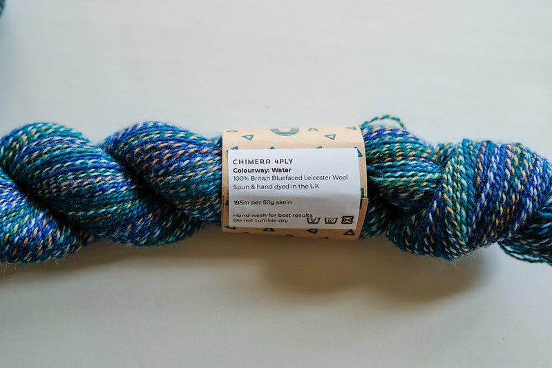 RIVERKNITS Yarn CHIMERA, WATER 4-PLY, British Bluefaced Leicester Wool