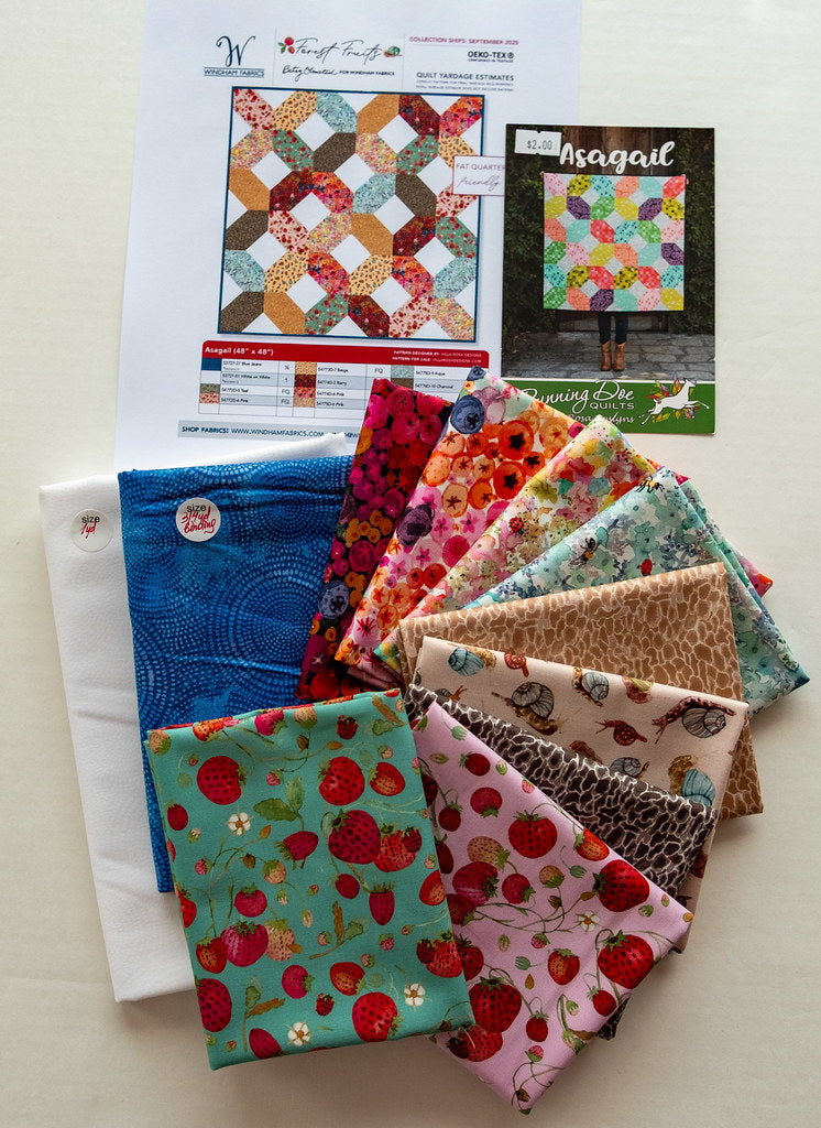 Quilt Kit ASAGAIL, Featuring FOREST FRUIT Fabrics by Betsy Olmsted for Windham Fabrics