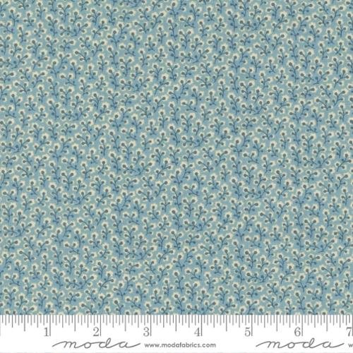 Cotton Fabric, ANTOINETTE FRENCH BLUE 13956 15 by French General for Moda Fabrics