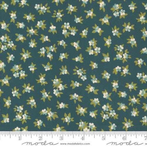 Cotton Fabric CHELSEA GARDEN Peacock 33749 17 by Moda Fabrics