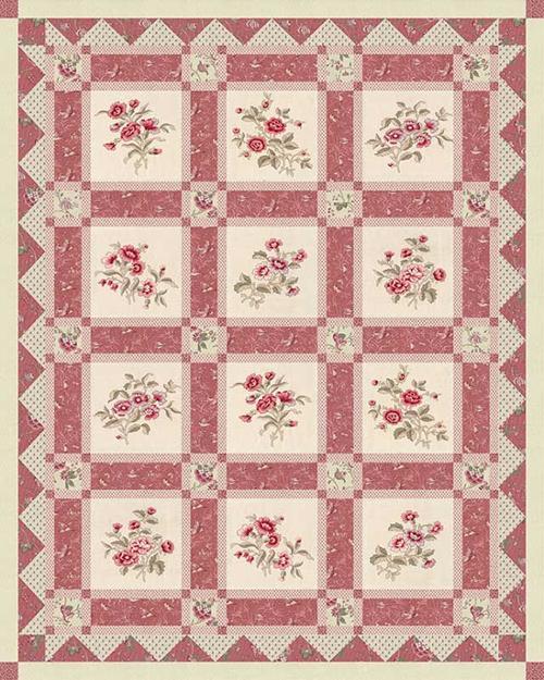 French General Quilt pattern THE QUEEN'S GROVE 59"x 74" A002