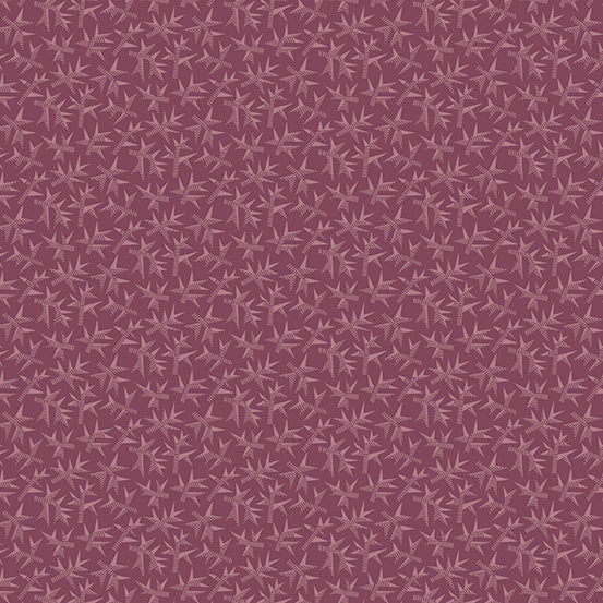 Fabric ROOTS Color RASPBERRY PUDDING from English Garden Collection by Edyta Sitar for Andover, A-798-P