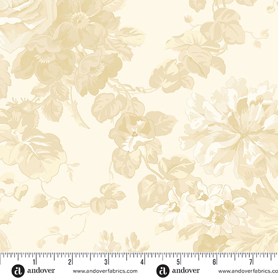 Fabric PARCHMENT ROSE GARDEN 108