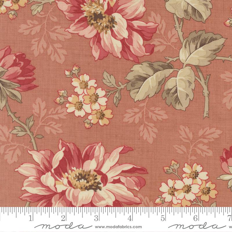 Cotton Fabric, Joie De Vivre CLAY 13980 15 by French General for Moda Fabrics